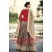 HR7322 Red and Light Brown Heroine Nargis Fakhri Wedding Wear Dress